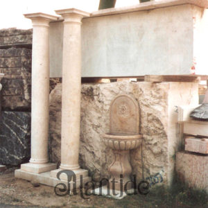 Marble columns hammered Trani - Ref. 041
