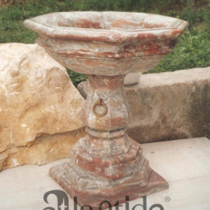 holy water font in Red France - Ref. 031